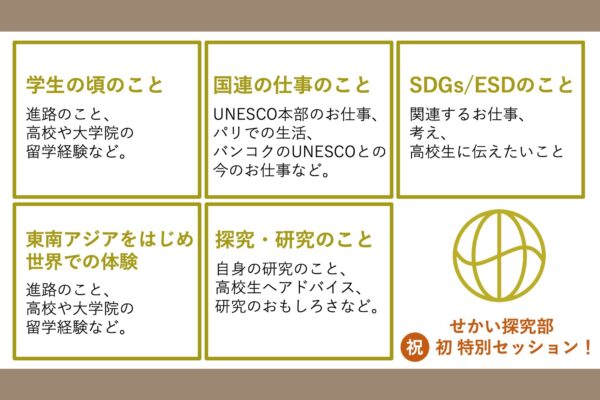 特別セッション：東京大学 北村友人准教授「研究者としての国際貢献と国際的なキャリア形成」